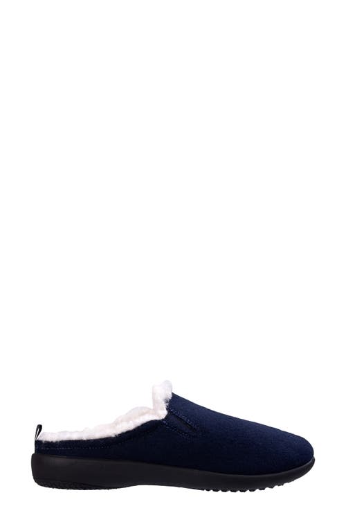 Revitalign Dundee Cozy Faux Shearling Lined Slipper In Blue