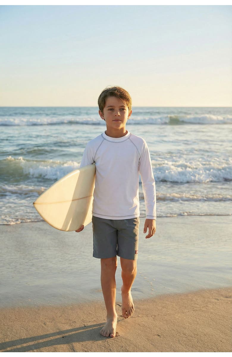 CITY THREADS Boys UPF 50+ Long Sleeve Rashguard, Alternate, color, Black