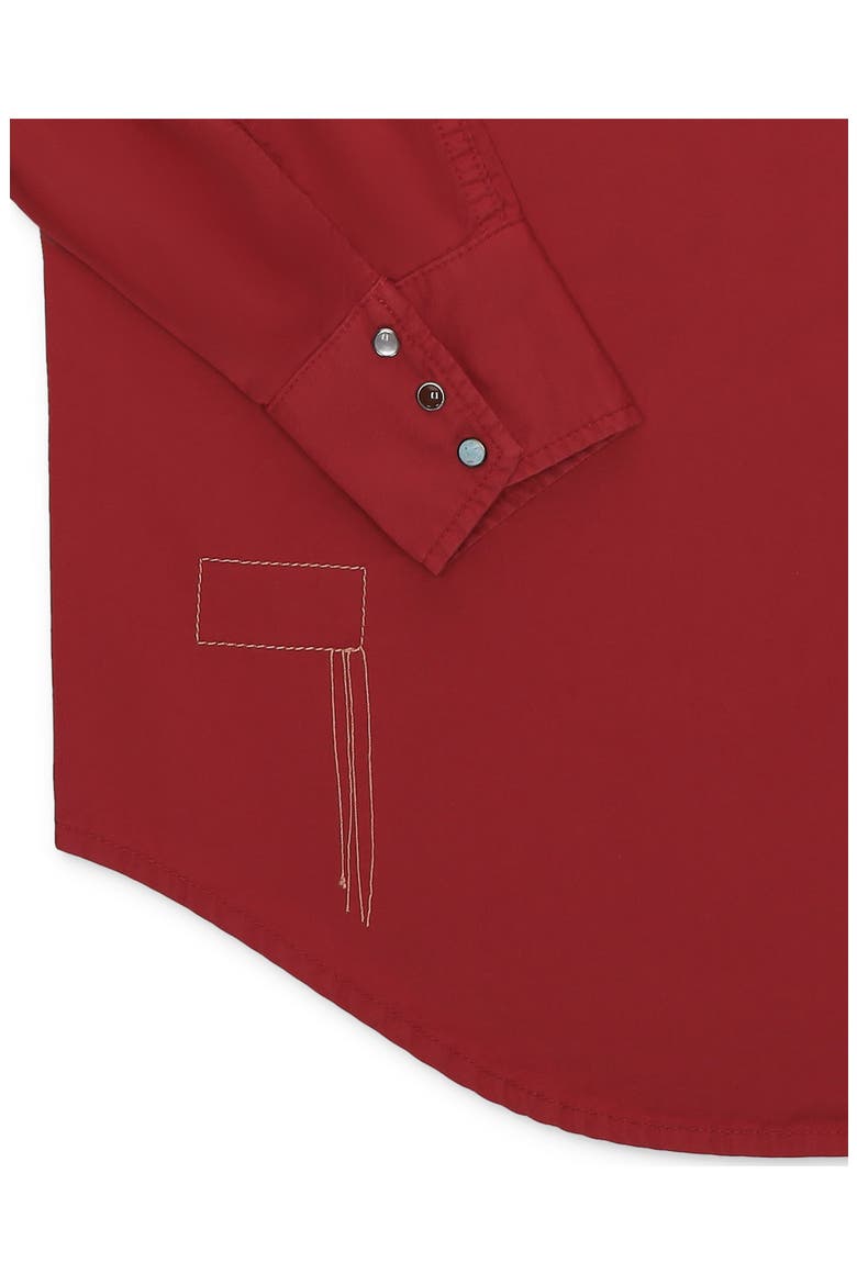 Kayace Texan Cotton Shirt, Alternate, color, RED