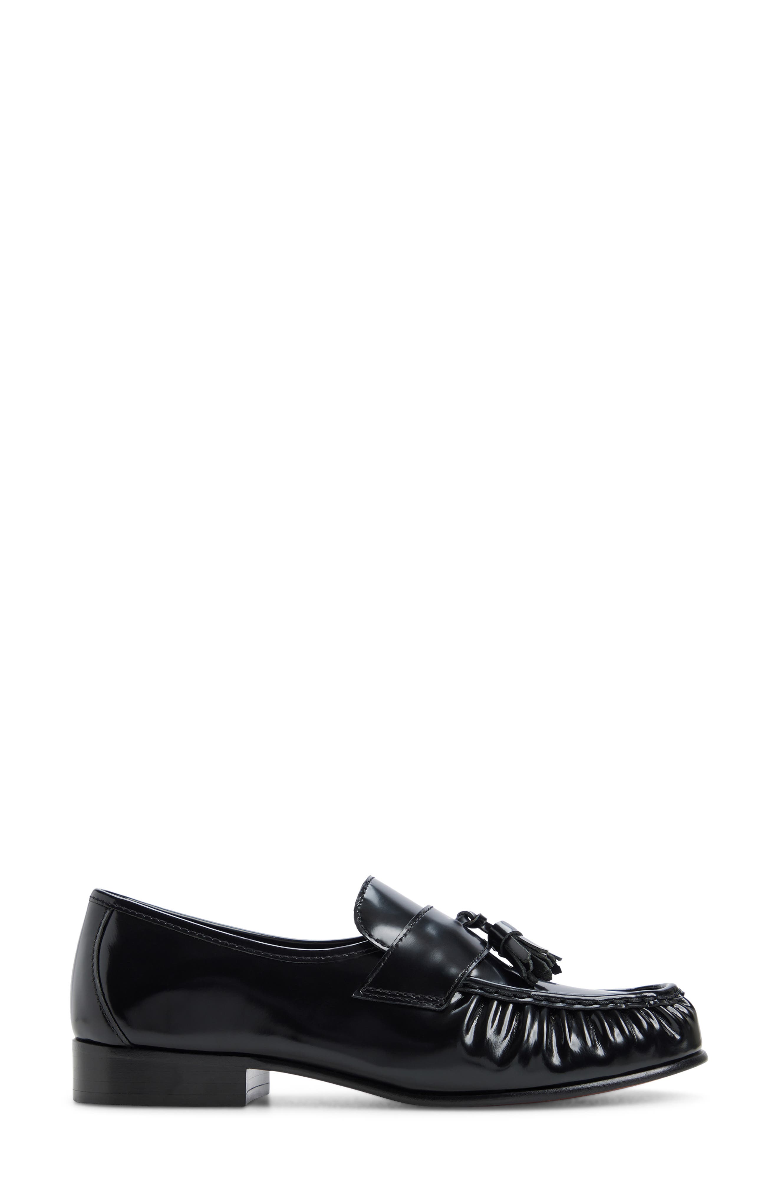 Anita Leather Tassel Loafer, Alternate, color, OTHER BLACK