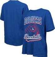 Majestic Threads Women's Majestic Threads Royal Los Angeles Dodgers Oversized First Base T-Shirt