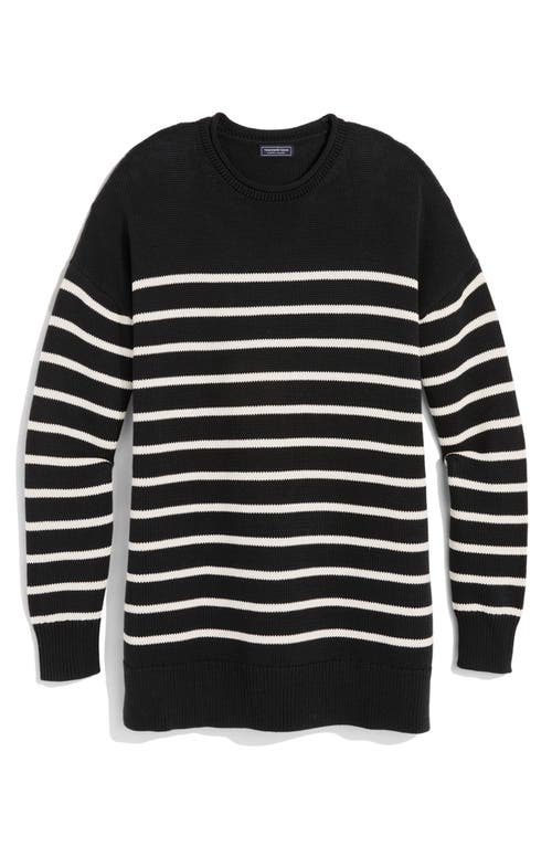 Vineyard Vines Crewneck Cotton Sweater In Black