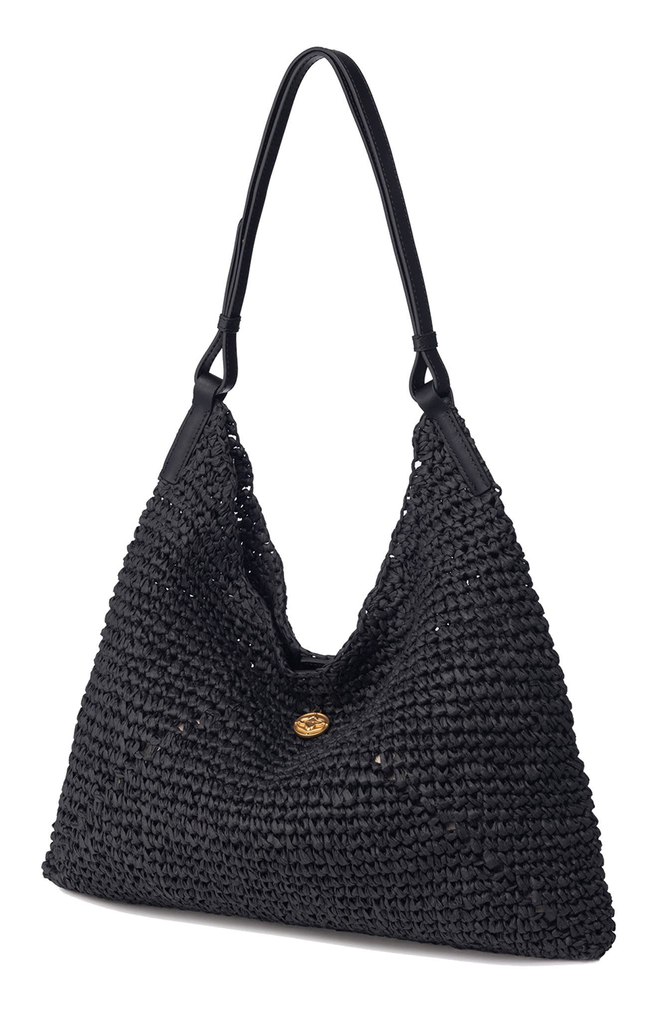 Oryany Raffia Triangle Shoulder Bag, Alternate, color, 