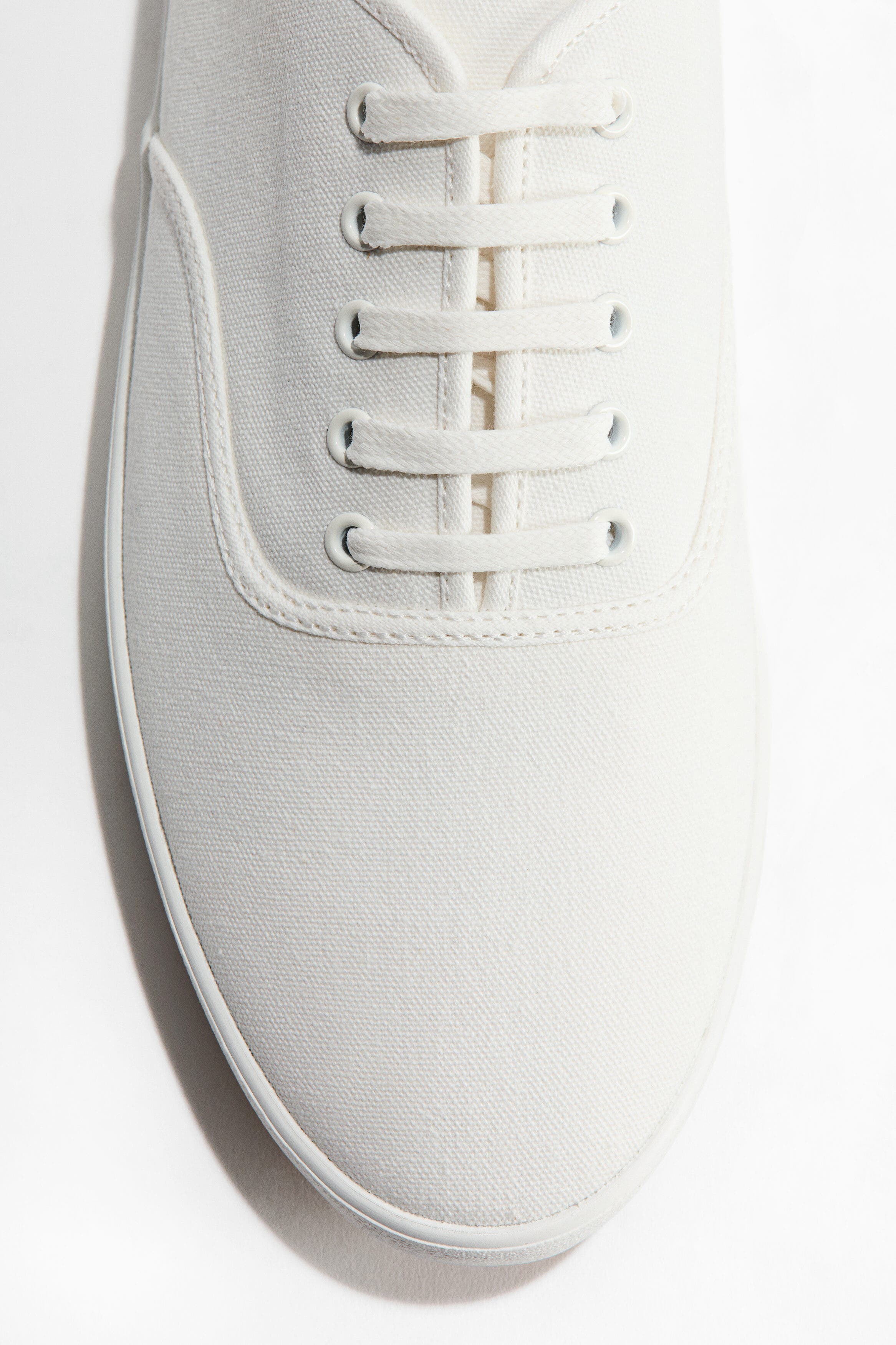 H&M Canvas Trainers, Alternate, color, White