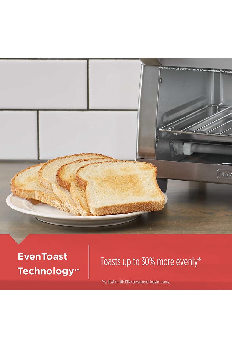 Convection 4 Slice Toaster Oven in Stainless Steel, Alternate, color, Silver