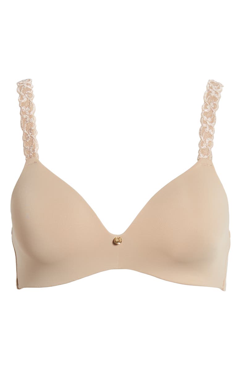 Natori Pure Luxe Convertible Wireless Contour Bra, Alternate, color, Café