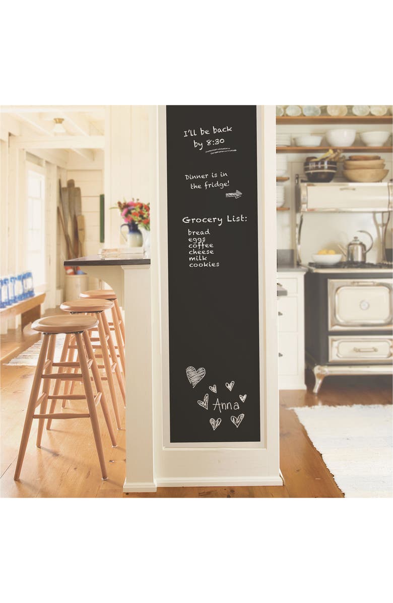 Wallpops Vintage Chalkboard Peel & Stick Wallpaper, Alternate, color, Black