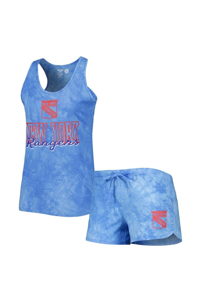 Women's Concepts Sport  Blue New York Rangers Billboard Tank Top & Shorts Sleep Set, Main, color, Blue