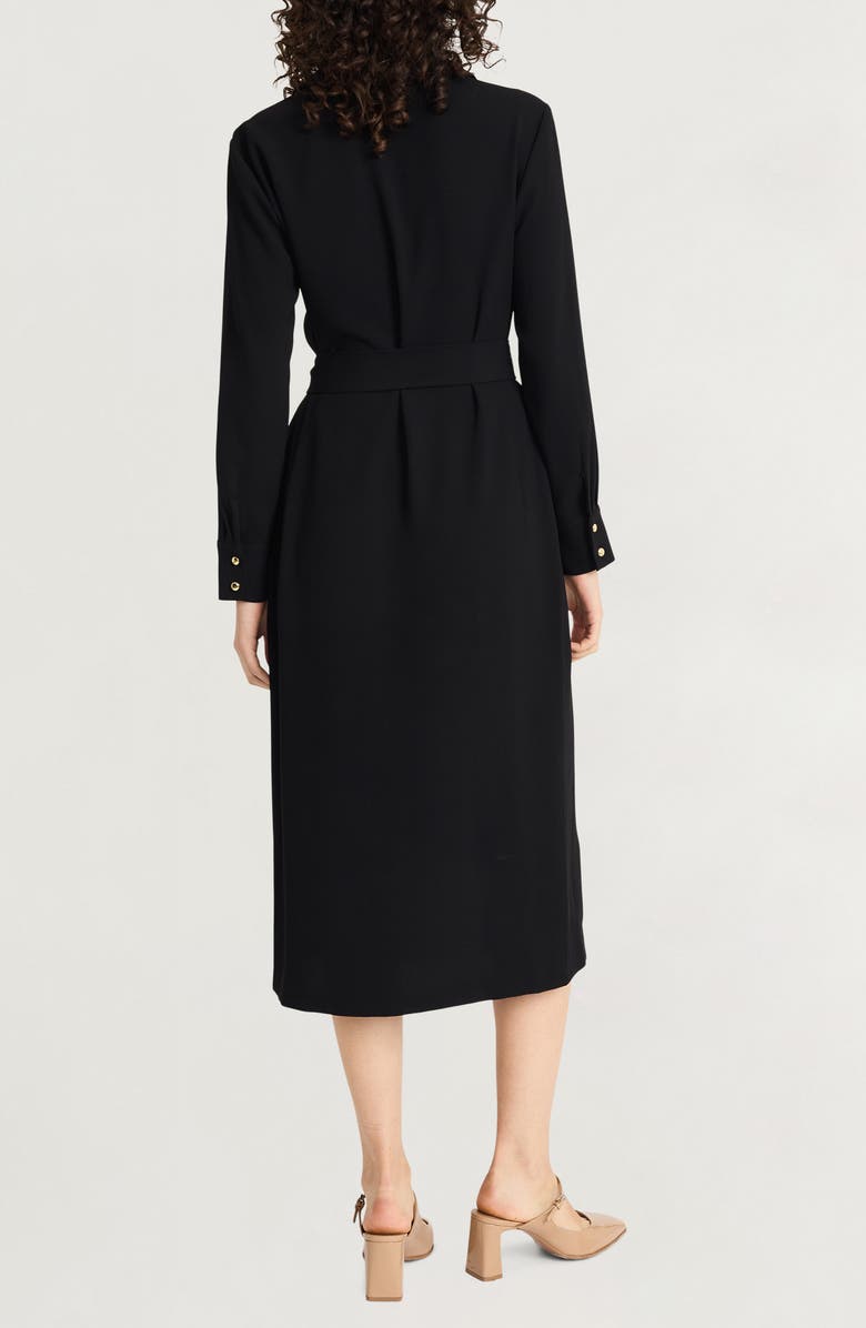 Luxely Collared Long Sleeve Midi Dress, Alternate, color, 