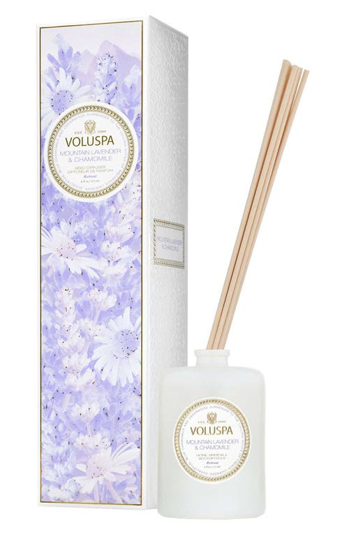 Voluspa Mountain Lavender & Chamomile Reed Diffuser In Mountain Lavender & Chamomile