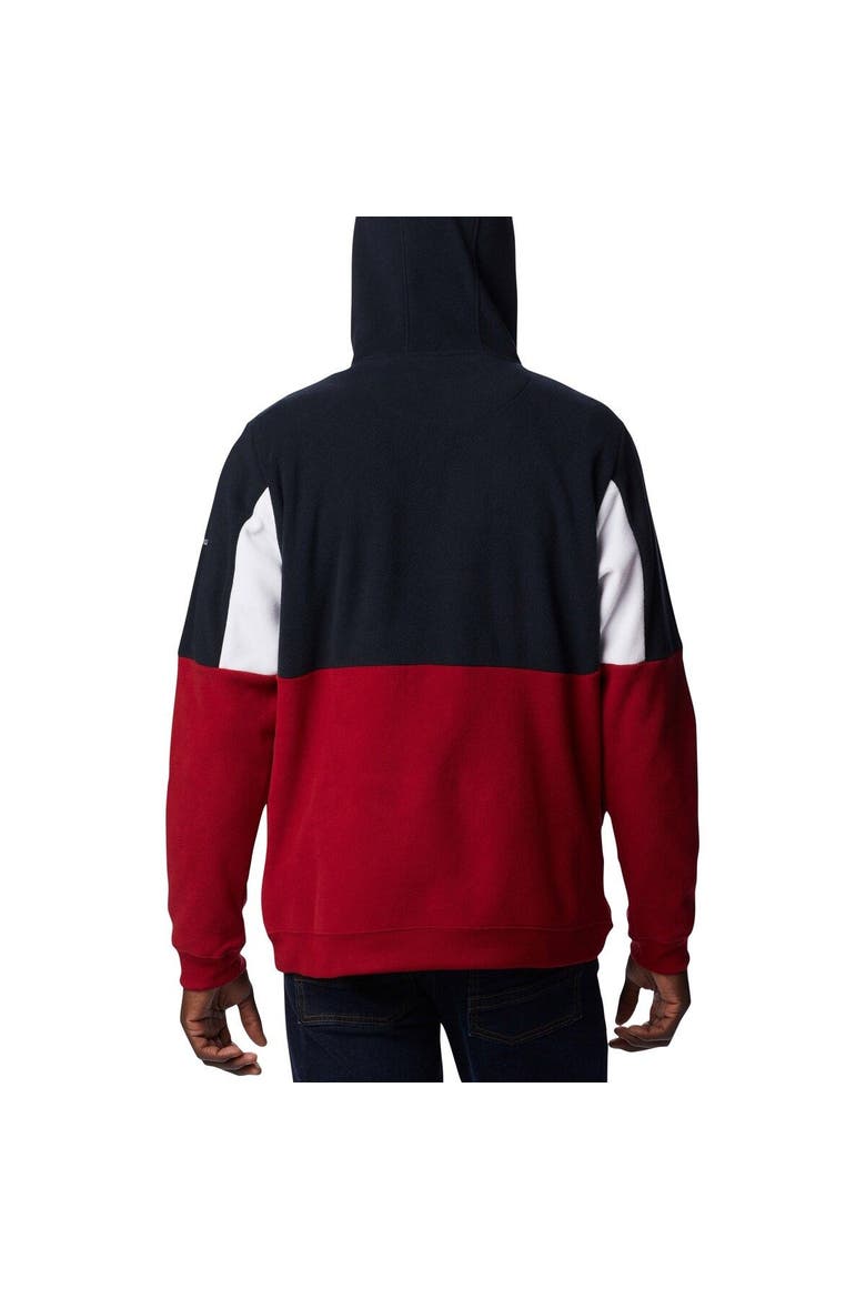 Men's Columbia Cardinal Arkansas Razorbacks Lodge Quarter-Zip Hoodie, Alternate, color, Cardinal