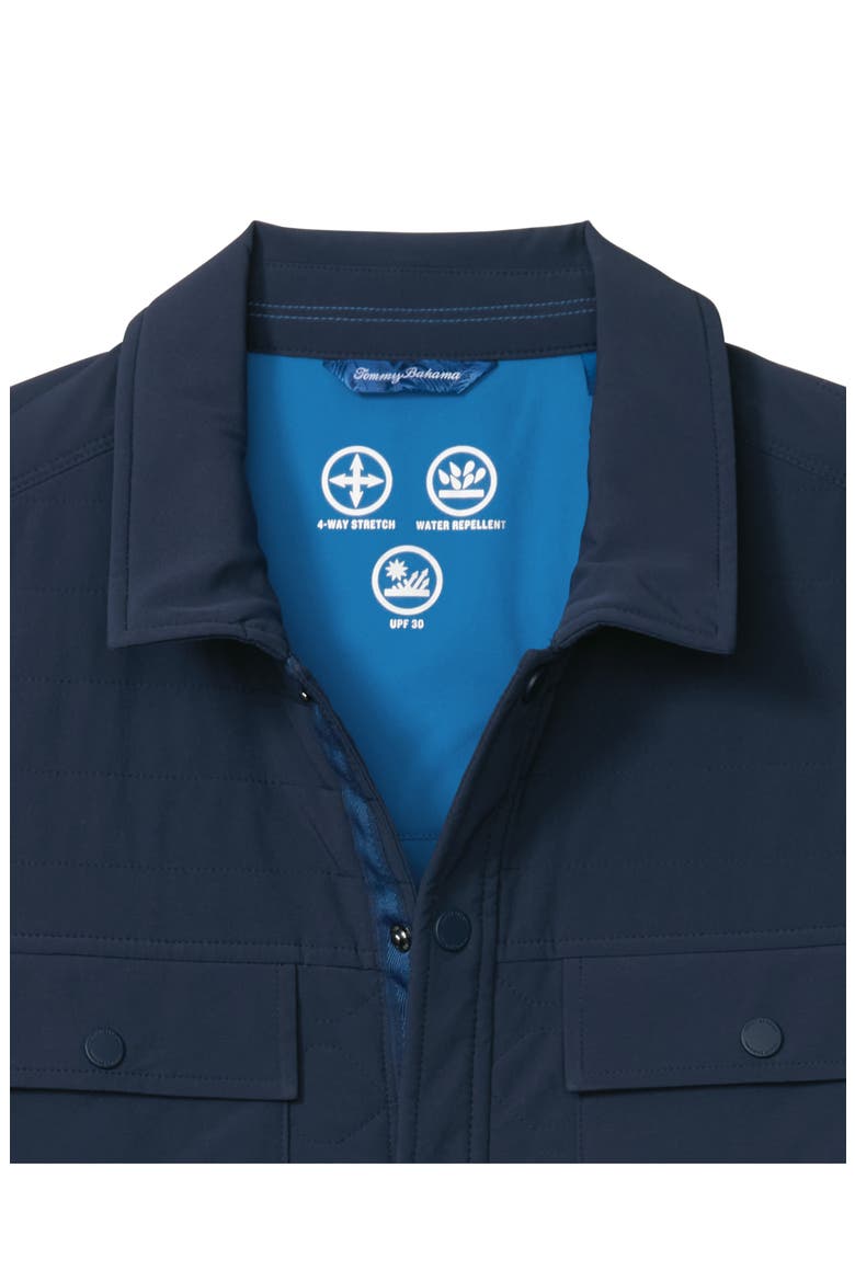 Viejo Quilted Shirt Jacket, Alternate, color, OCEAN DEEP