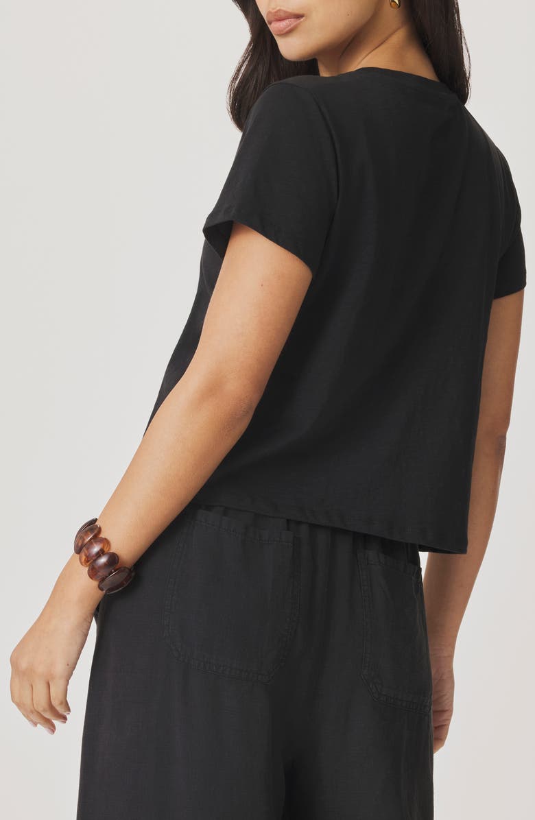 Splendid Lousia Short Sleeve T-shirt, Alternate, color, Black