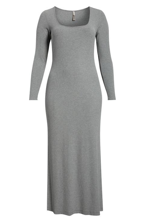 Soft Lounge Long Sleeve Dress (Regular & Plus Size)