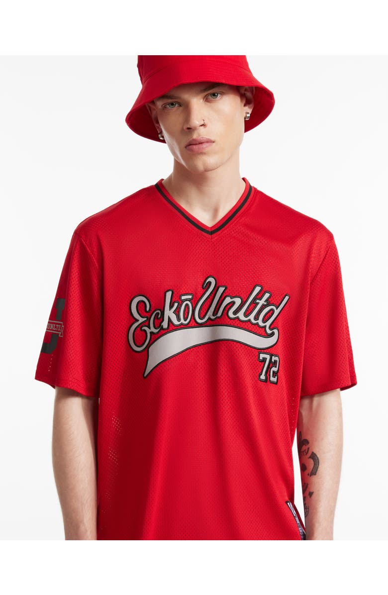 Ecko Unltd. Home Run Birdseye Mesh Tee, Alternate, color, True Red