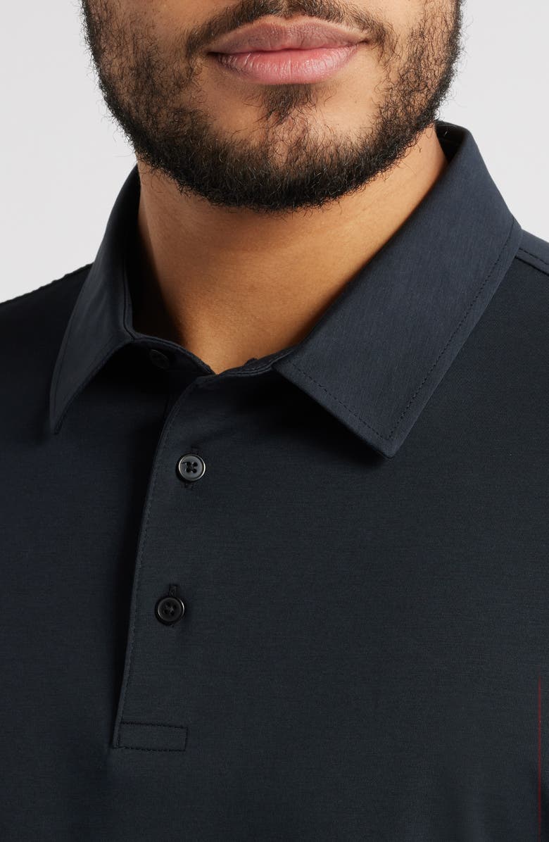 AG Bryce Short Sleeve Polo, Alternate, color, True Black
