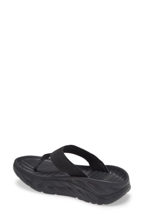 Hoka Gender Inclusive Ora Recovery Flip Flop In Black