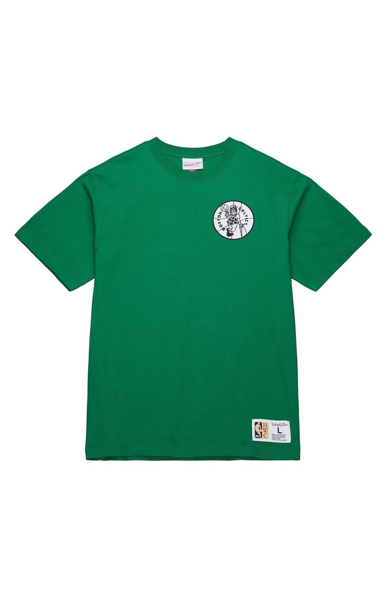 Mitchell & Ness Men's Mitchell & Ness Larry Bird Kelly Green Boston Celtics Hardwood Classics NBA Legends T-Shirt, Alternate, color, Kelly Green