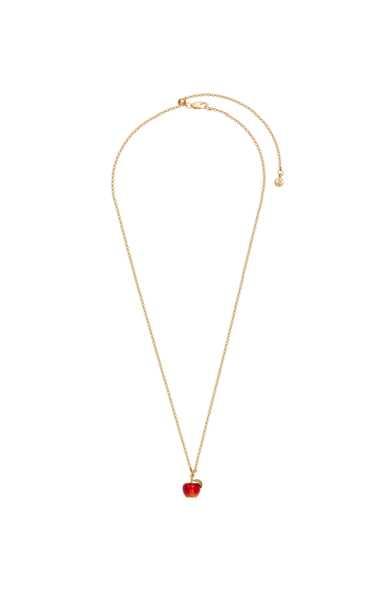 Apple Necklace, Alternate, color, Gold