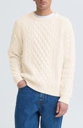 !SOLID Vukan Cable Knit Crewneck Sweater