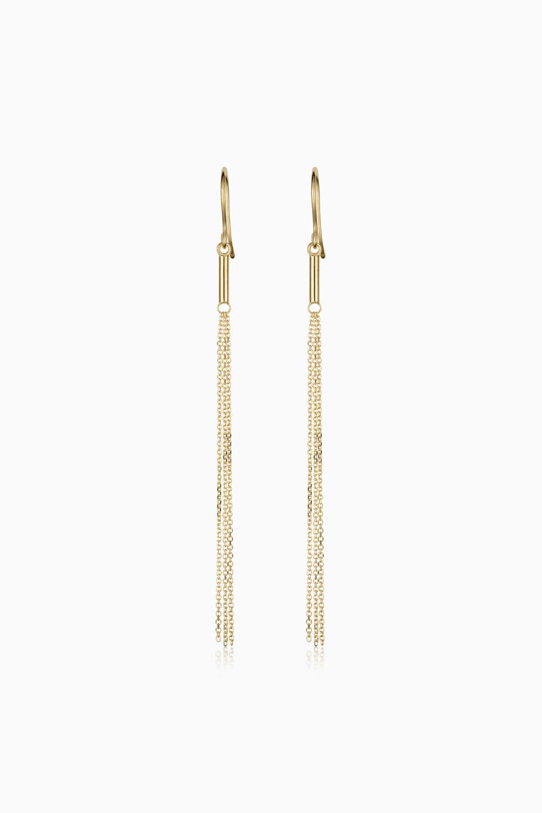 14K Yellow Gold Vicenza Tassel Drop Earrings, Alternate, color, Yellow Gold