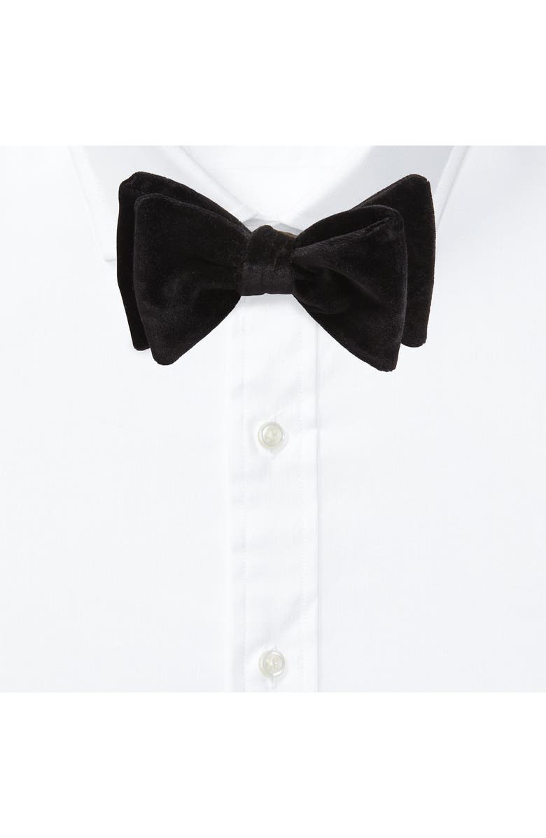 Ralph Lauren Purple Label Velveteen Bow Tie, Main, color,