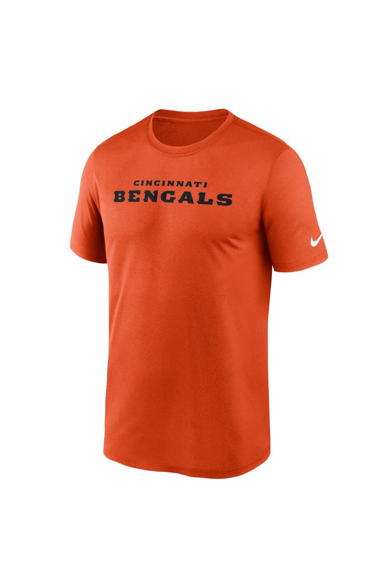 Men's Nike Orange Cincinnati Bengals Primetime Legend Wordmark Dri-FIT T-Shirt, Alternate, color, Orange