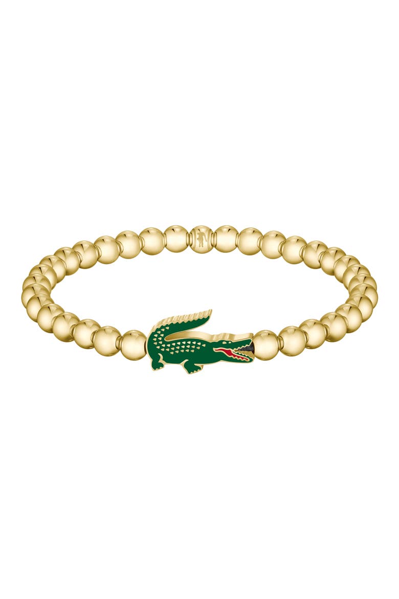 Men's Matchpoint Stainless Steel Bead Bracelet, Main, color, GOLD
