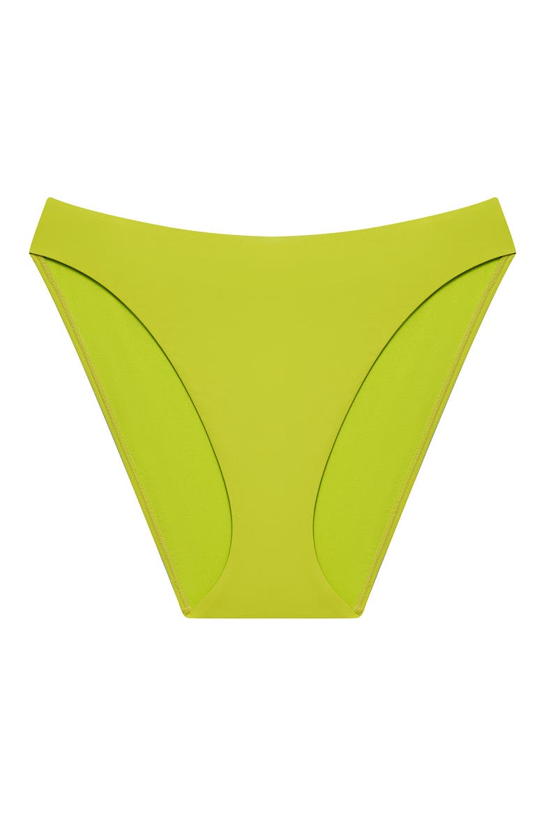 Curved Waist Bikini Bottoms, Alternate, color, LIME BREEZE