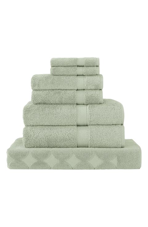 Sinemis Terry 6-Piece Towel Set - Dark Grey