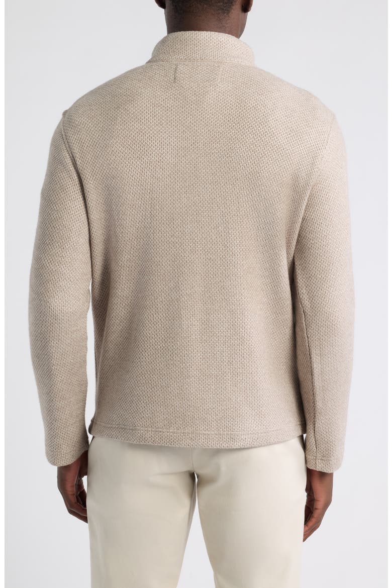 Dalton Mélange Quarter Zip Pullover, Alternate, color, OATMEAL