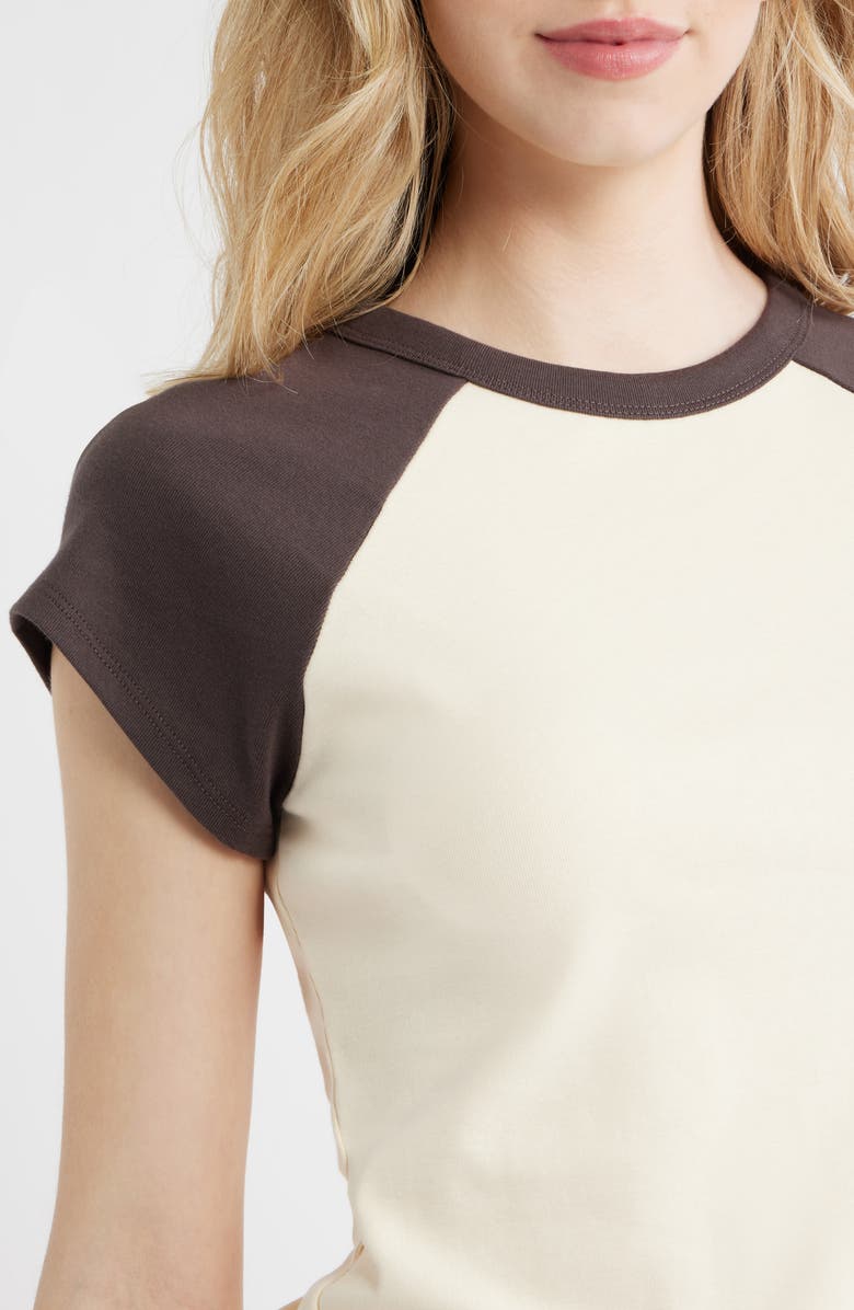 Madewell '90s Crewneck Raglan T-Shirt, Alternate, color, Colorblock