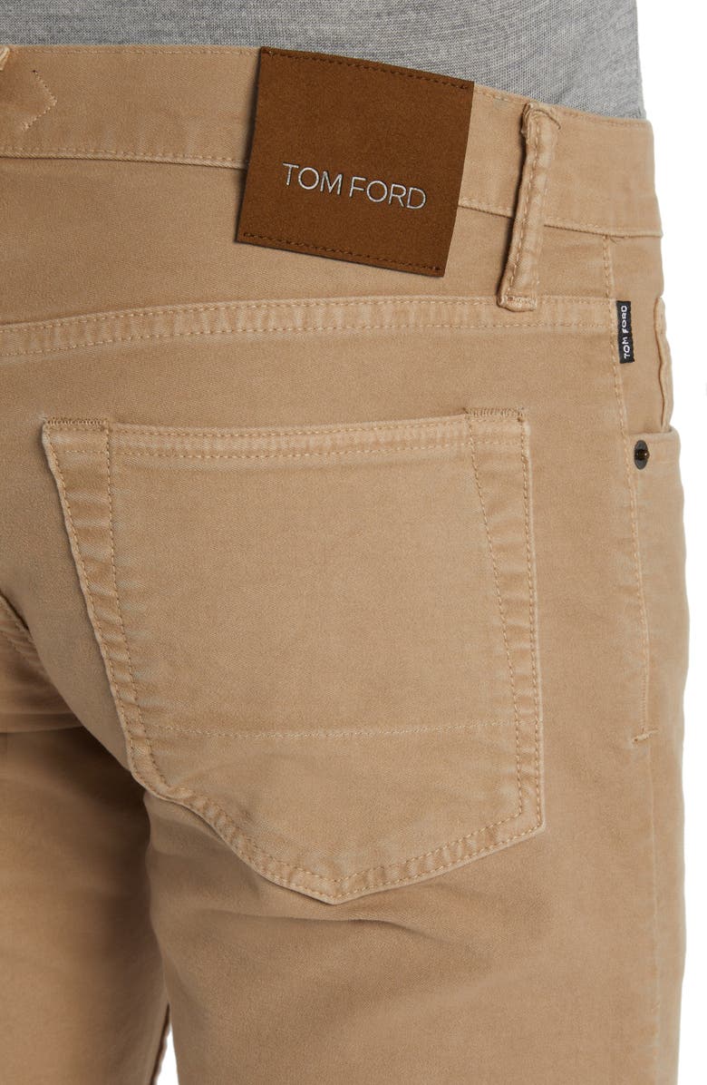 TOM FORD Slim Fit Moleskin Five-Pocket Pants, Alternate, color, 