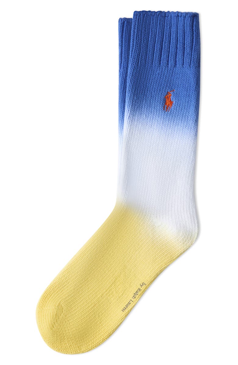 Polo Ralph Lauren Tie Dye Crew Socks, Main, color, 