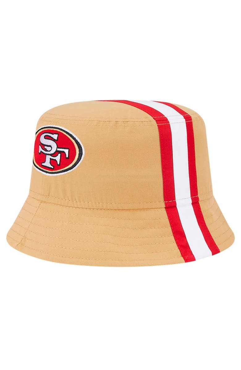 New Era Men's New Era Gold San Francisco 49ers Helmet Bucket Hat, Main, color, Gold