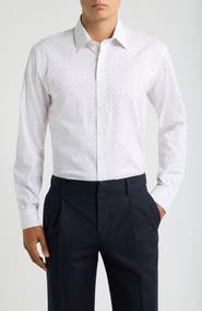 Nordstrom Paisley Performance Trim Fit Dress Shirt