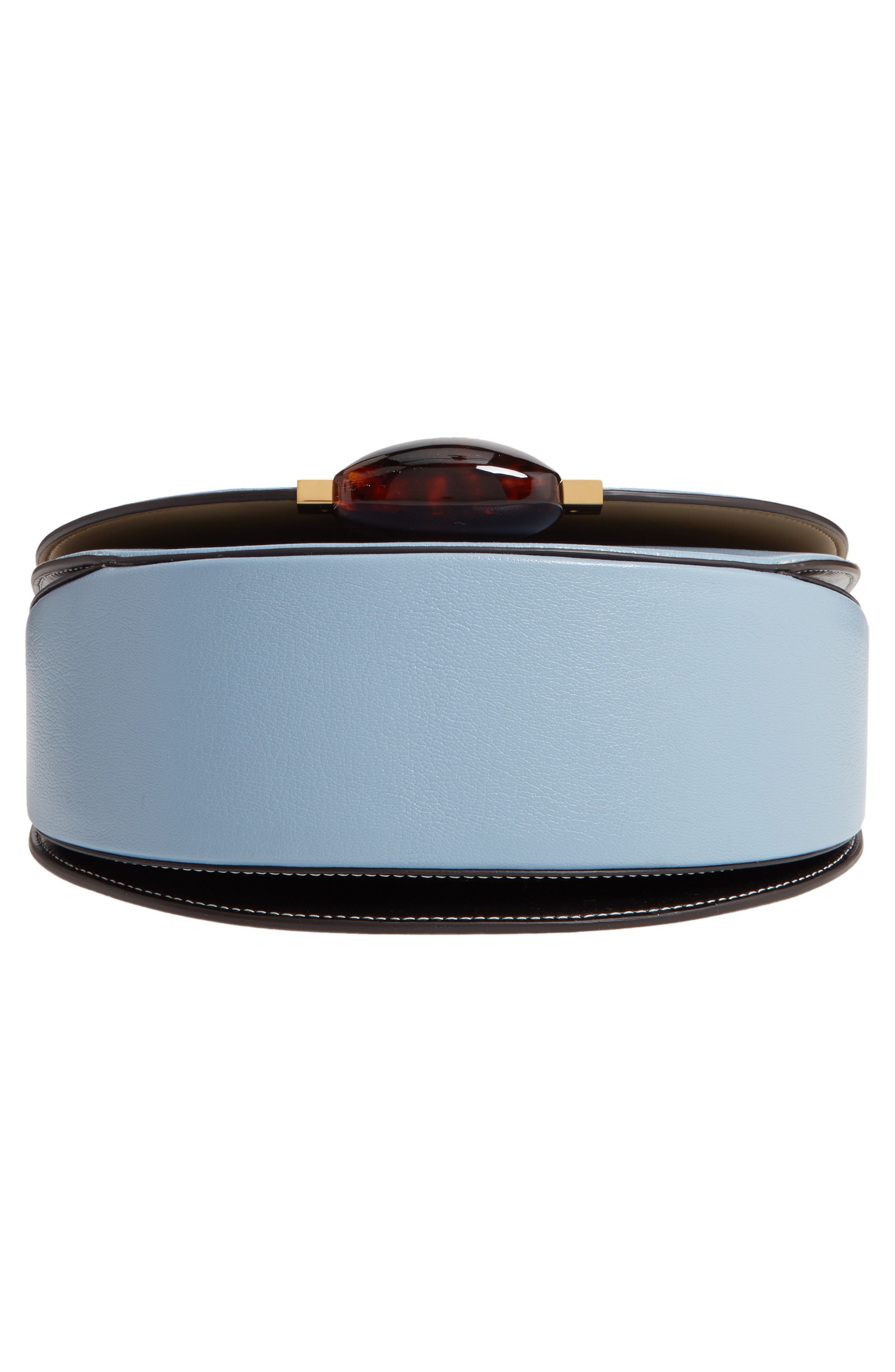 Galet Leather Crossbody Bag, Alternate, color, OPAL/ BLACK