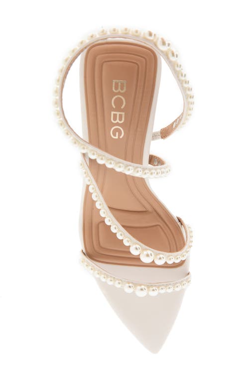 Bcbg Imani Slingback Sandal In Porcelain