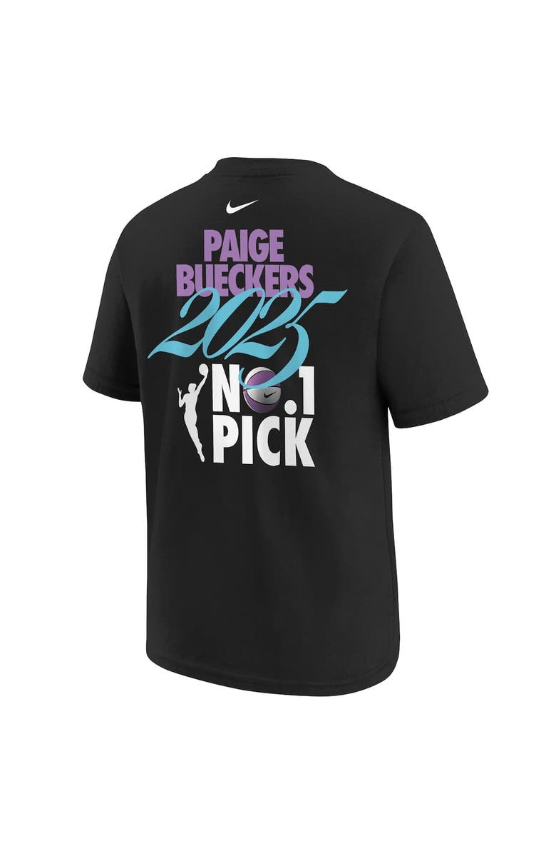 Nike Youth Nike Paige Bueckers Black 2025 WNBA Draft The One T-Shirt, Alternate, color, Black