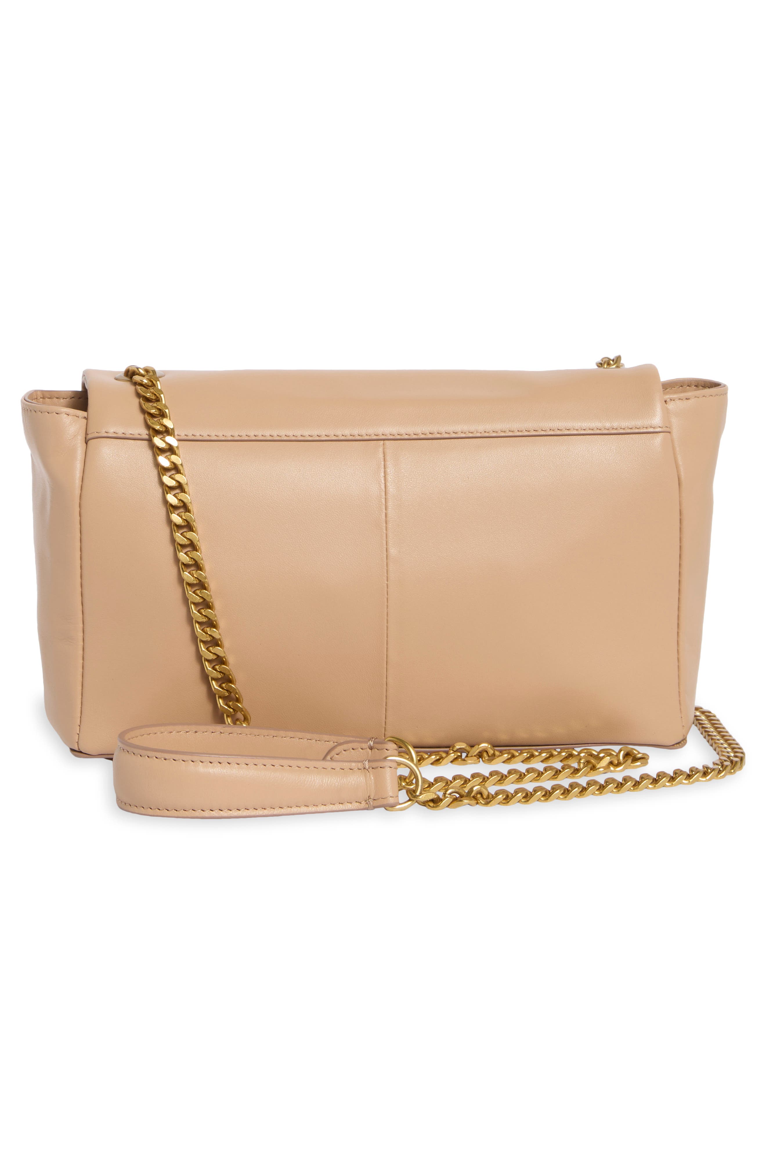 Mylah Napa Leather Shoulder Bag, Alternate, color, MILK TEA BAG NAPPA LEATHER