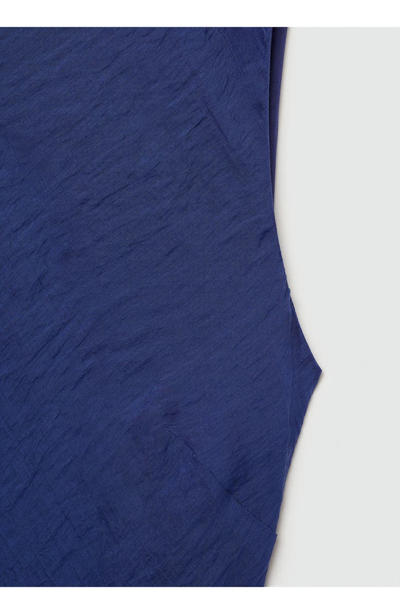 MANGO Sleeveless Midi Dress, Alternate, color, Blue