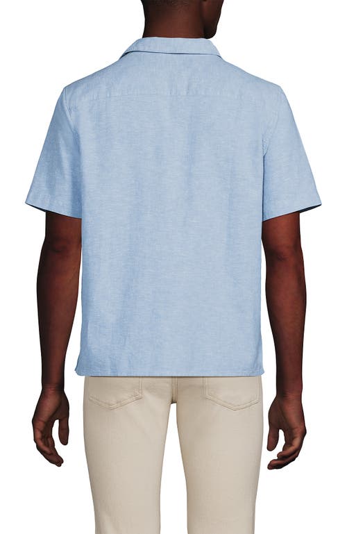 LANDS' END LANDS' END SHORT SLEEVE LINEN SURPLUS SHIRT