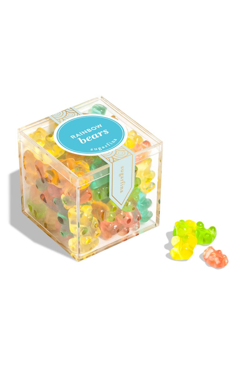 Rainbow Gummy Bears Set of 4 Candy Cubes, Alternate, color, NO COLOR