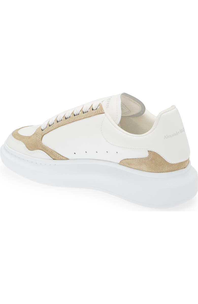 McQueen Oversize Low Top Sneaker, Alternate, color, White/ Beige