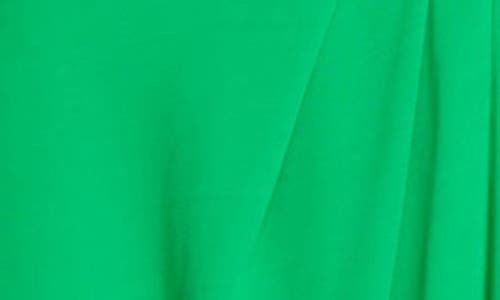 Ramy Brook Martini Plunge Neck Long Sleeve Gown In Green