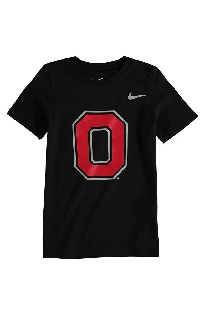 Nike Preschool Nike Black Ohio State Buckeyes Logo T-Shirt, Main, color, Black