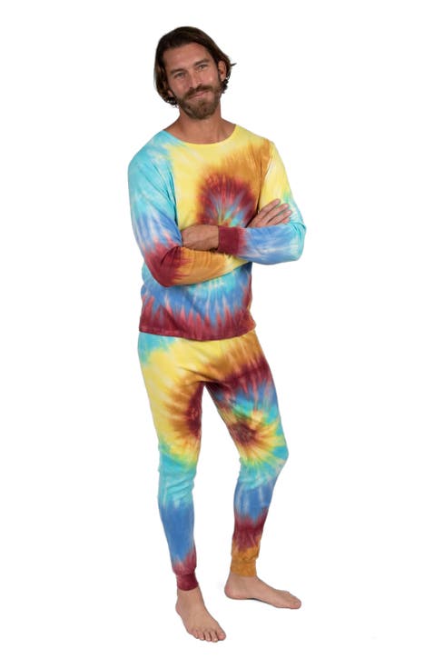 Men's Cotton Tie Dye Matching Family Pajamas