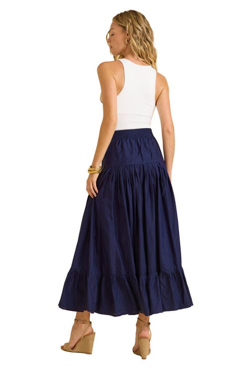 Calypso St Barth Calypso St. Barth Lourdes Skirt In Navy