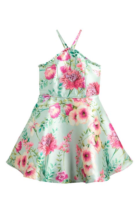 Kids' Floral Mikado Dress (Big Kid)
