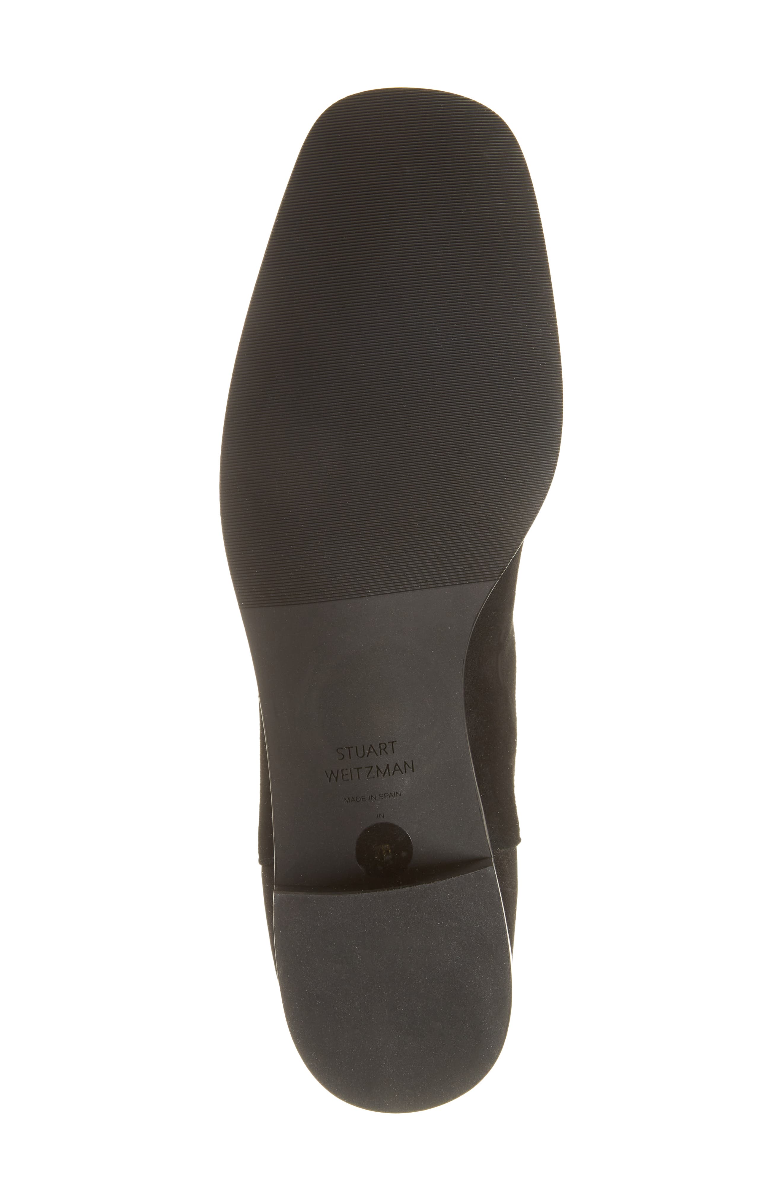 Stuart Weitzman City 45 Block Heel Bootie, Alternate, color, Black